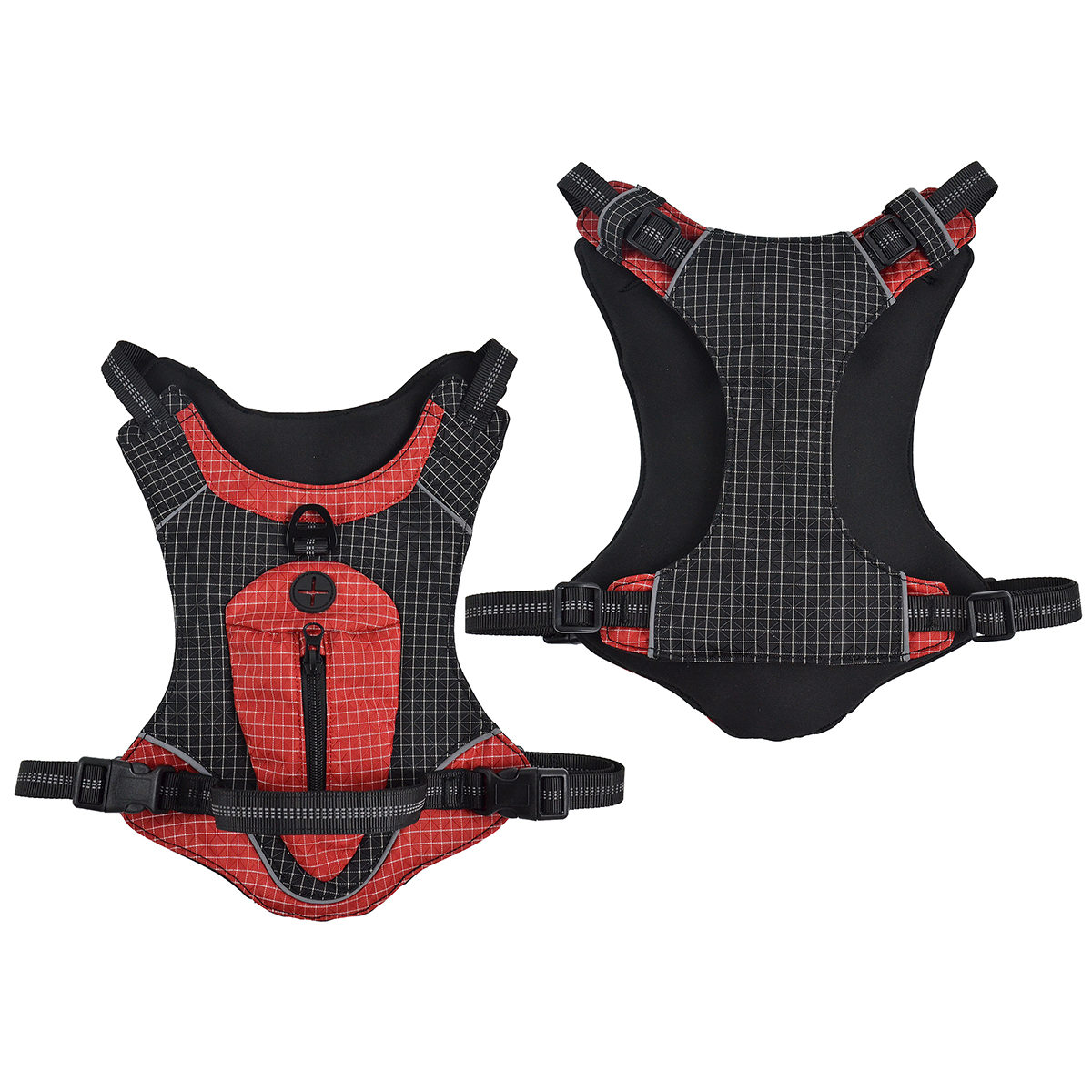 Multifunctional Waterproof Dog Harness with Storage Bag & Reflective Strip | Anti-Pull & Quick-Dry