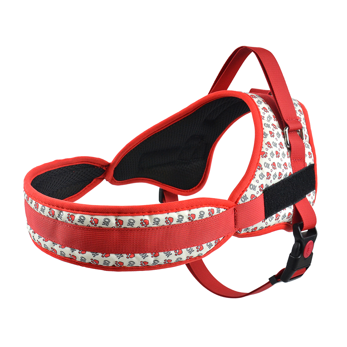 Multi-Print Dog Harness with Anti-Pull Handle & DIY Patch | 3 Colors | Neck Padding & Breathable Mesh