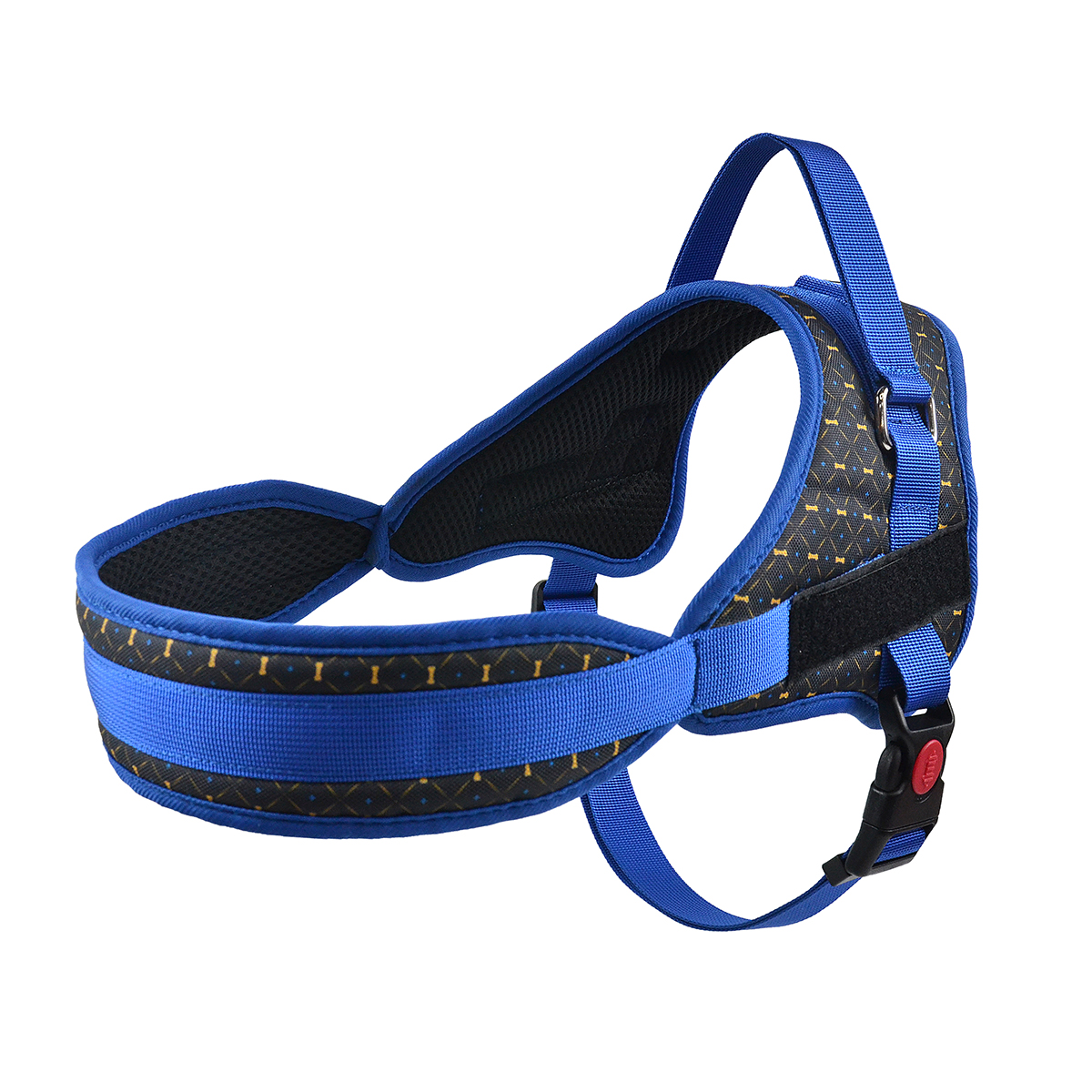 Multi-Print Dog Harness with Anti-Pull Handle & DIY Patch | 3 Colors | Neck Padding & Breathable Mesh