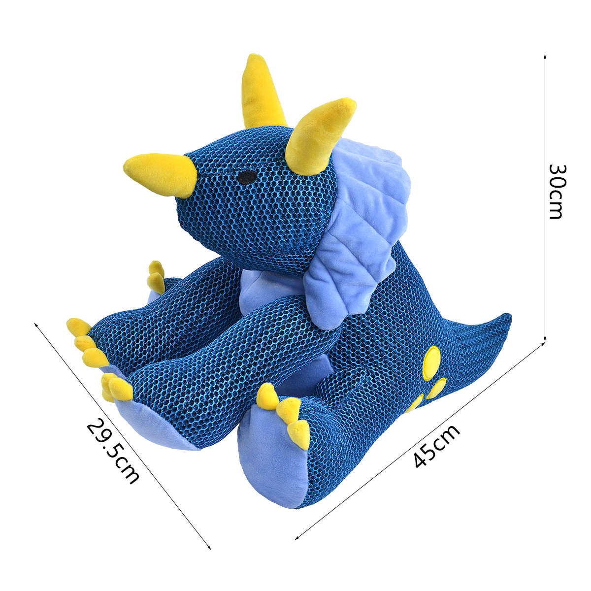 Honeycomb Mesh Dinosaur Dog Toy | Tear-Resistant, Squeaky & Chew-Proof