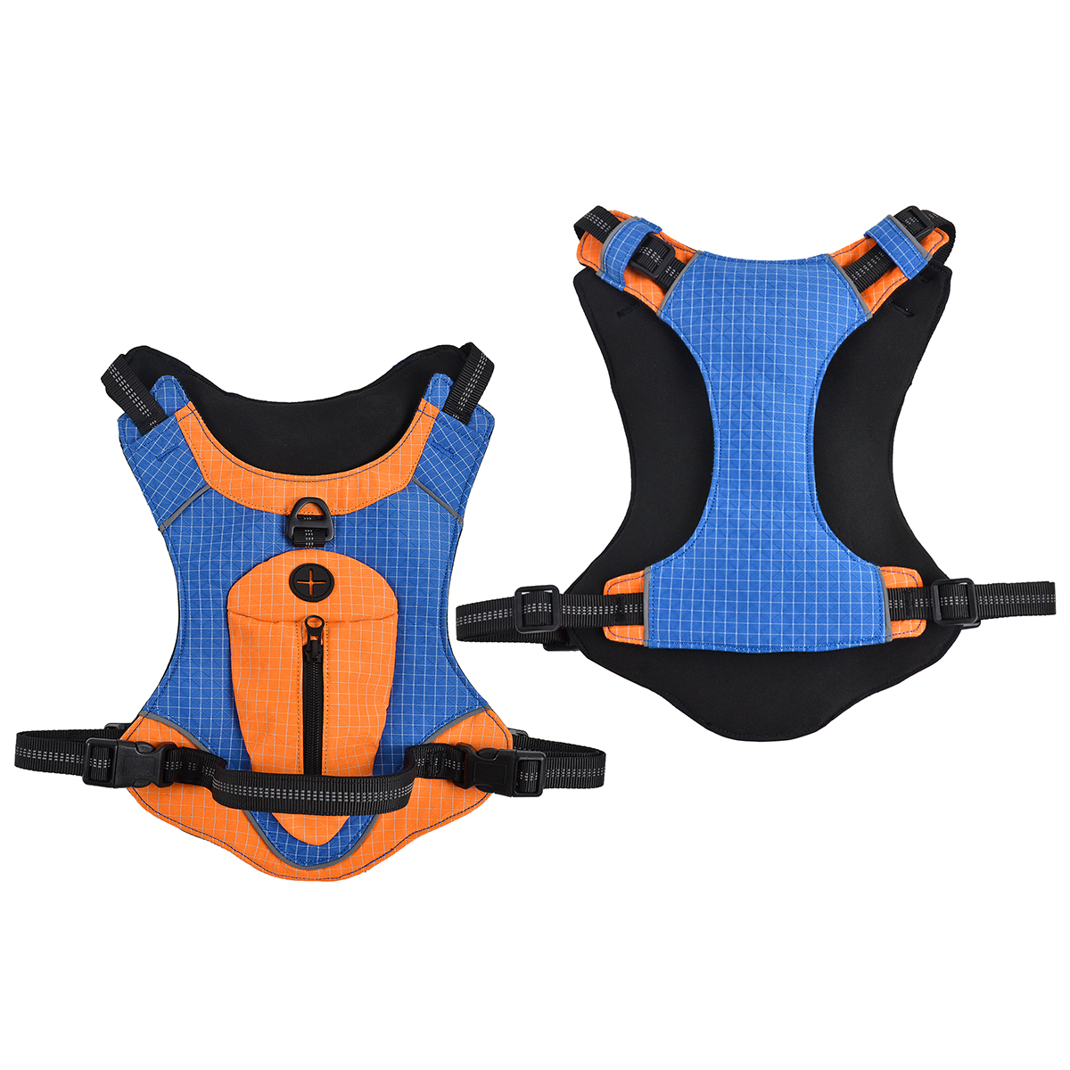 Multifunctional Waterproof Dog Harness with Storage Bag & Reflective Strip | Anti-Pull & Quick-Dry