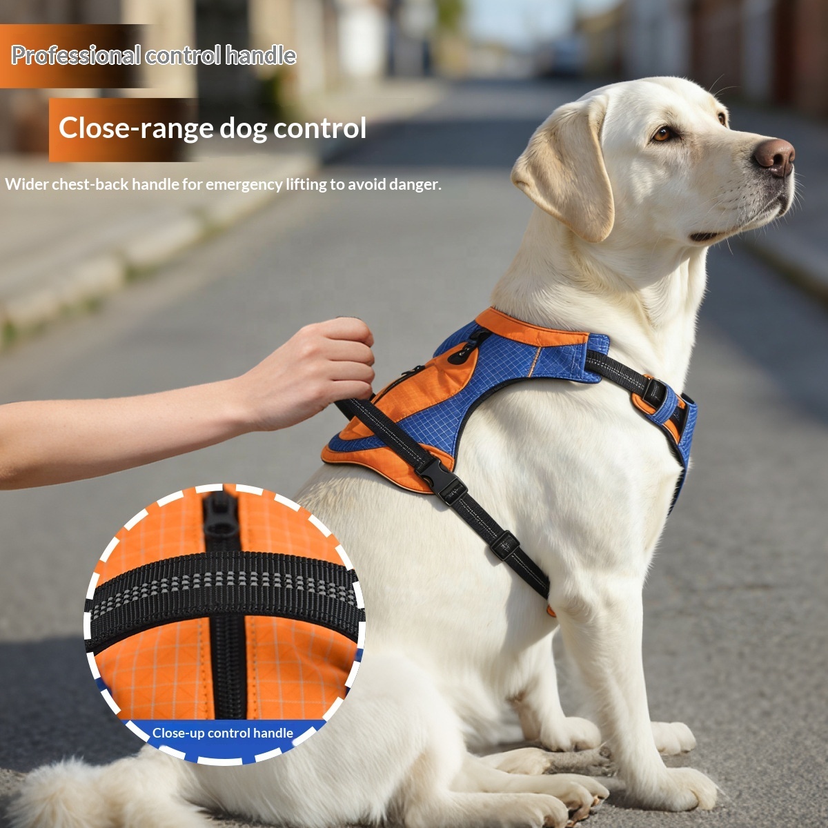 Multifunctional Waterproof Dog Harness with Storage Bag & Reflective Strip | Anti-Pull & Quick-Dry