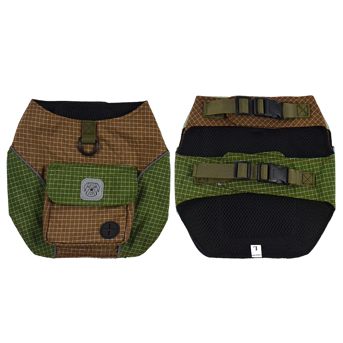 2-in-1 Outdoor Reflective Dog Harness with Pack | Multi-Function Pet Carrier Backpack