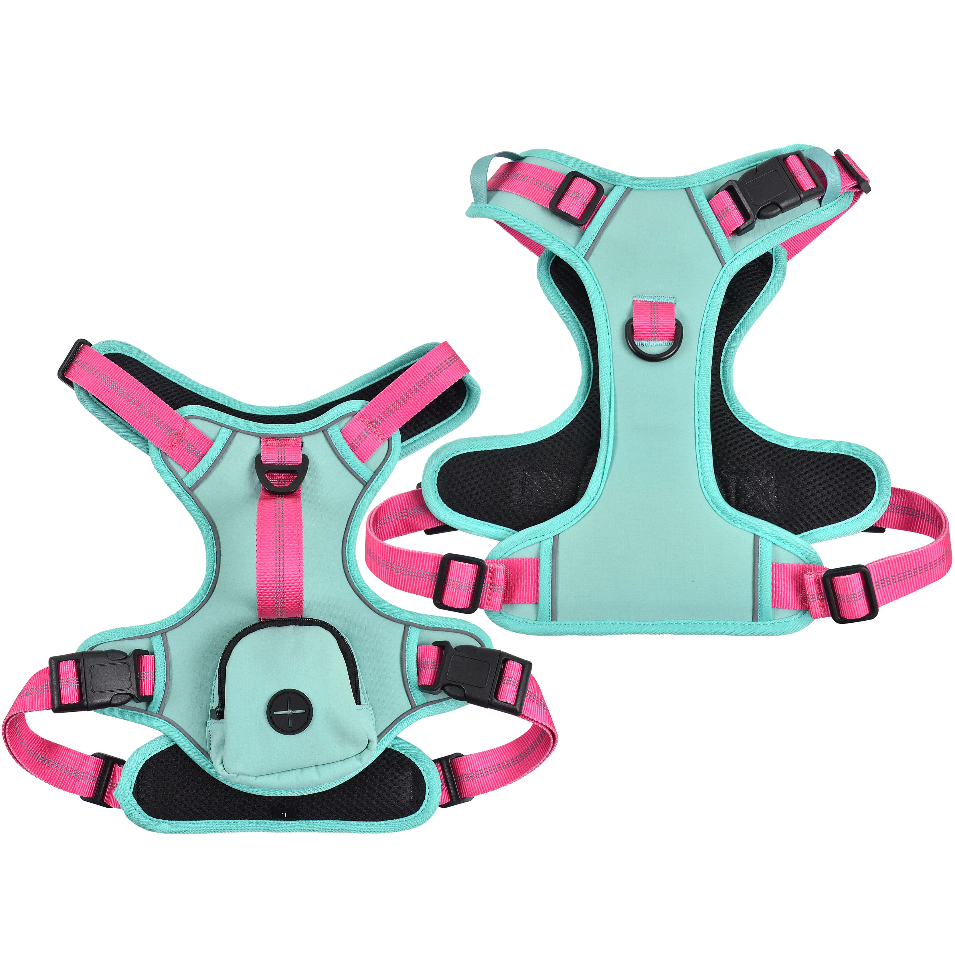 Multi-Function Dog Harness with Storage Bag & Handle | Reflective & Anti-Pull