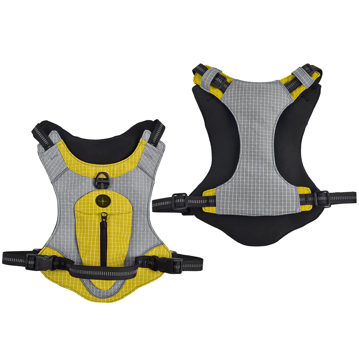 Multifunctional Waterproof Dog Harness with Storage Bag & Reflective Strip | Anti-Pull & Quick-Dry