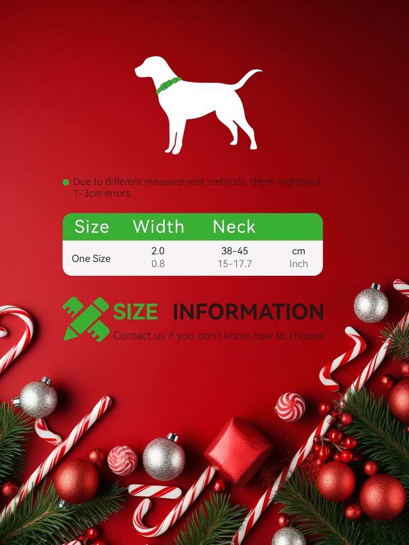 thumbnail image 2 of Christmas Dog Collar,Soft Comfortable Santa Dog Collar With Quickly Release Buckle Christmas Puppy Collar Red Green Pet Collars For Small Medium Large Dogs Cats 2 of 13